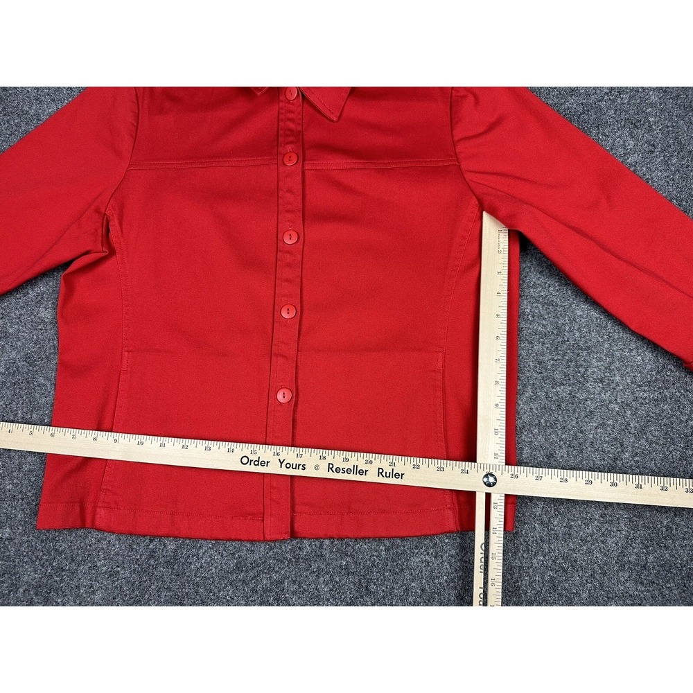 Pendleton Button Up Shirt Jacket Women's Sz Large granny core Pockets Cotton - Picture 10 of 15